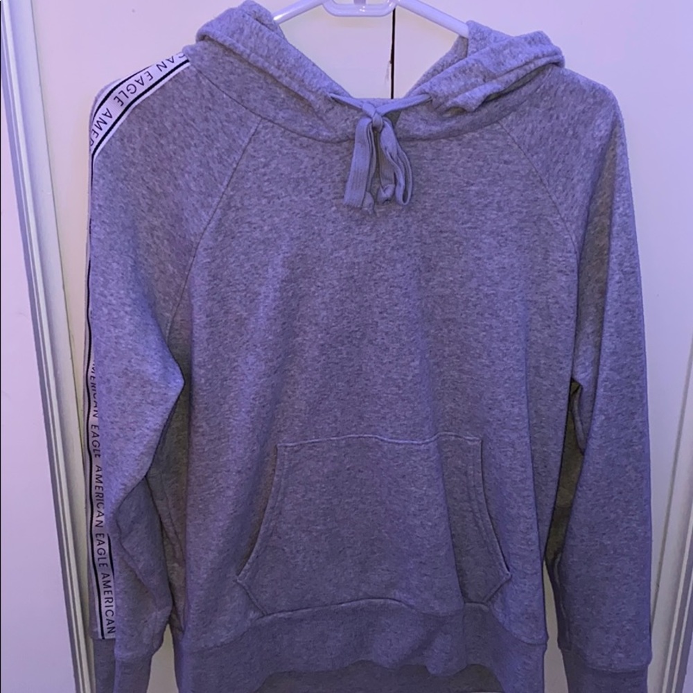 super soft gray american eagle hoodie